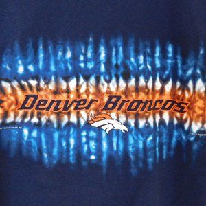 Denver Broncos tie dye t-shirt, size XL